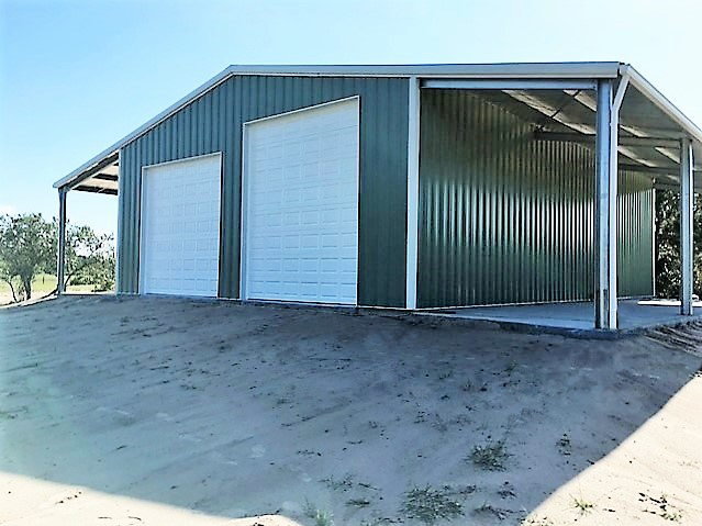 Exterior_Barn_Garage_Workshop_Evergreen_Gable and 2 Leantos Workshop UEST FL